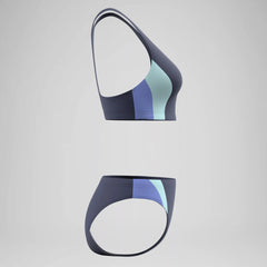 Women's Colorblock Two Piece Navy/Blue