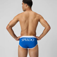 Men's Jetstream Retro Logo Brief Blue