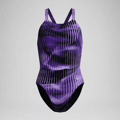 Women's Club Training Printed Leaderback One Piece Purple
