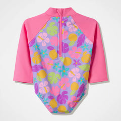 Infant Girls Long Sleeve One Piece Pink