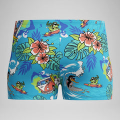 Boys' Learn to Swim Printed Square Leg Blue