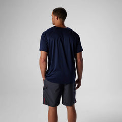 Easy Solid Short Sleeve Swim Rashguard Navy