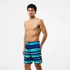 Men's Redondo Edge Printed Swim Shorts Navy