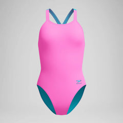 Women's Club Training Powerback One Piece Pink/Blue