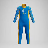 Infant Boys Learn to Swim All-In-One Sun Protection Suit Blue/Yellow