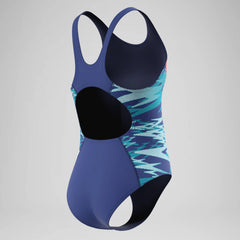 Girls Hyperboom Splice Muscleback One Piece Navy