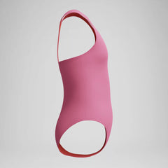 Girls Solid Racerback One Piece Pink
