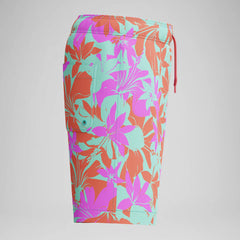 Kid's Print Redondo Volley Swim Shorts Blue/Pink