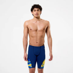 Men's Team Printed Jammer Blue/Yellow