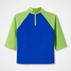 Infants Printed Long Sleeve Rashguard Blue/Green