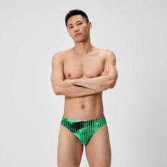 Men's Club Training Printed Brief Green/Black