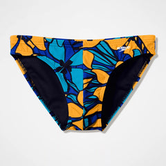 Men's The Speedo Printed Briefs Blue/Yellow