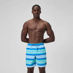 Men's Print Redondo Volley Swim Shorts Blue/White