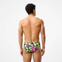 Men's The Speedo Printed Briefs Pink/Green