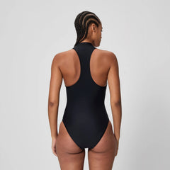 Women's Ocean Flex Zip One Piece Black/Green