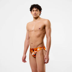 Men's Team Printed Brief Orange