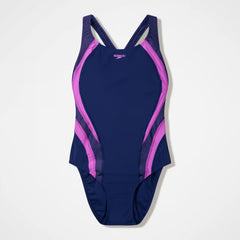 Women's Quantum Rib Splice One Piece Navy/Pink
