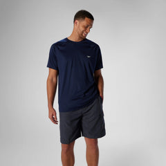 Easy Solid Short Sleeve Swim Rashguard Navy