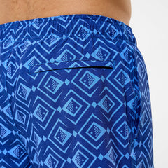 Men's Redondo Edge Printed Swim Shorts Navy