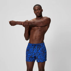 Men's Redondo Edge Printed Swim Shorts Navy/Blue