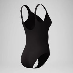 Women's Solid Cross Knot One Piece Black