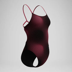 Women's Flow Strappy Crossback One Piece Maroon