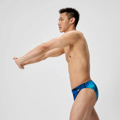 Men's Club Training Printed Brief Blue