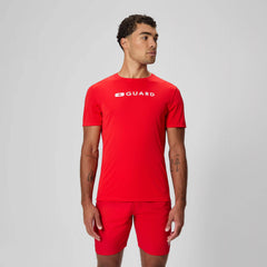 Men's Guard New Easy Short Sleeve Rashguard Red