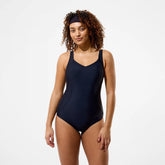 Women's Shirred One Piece Black
