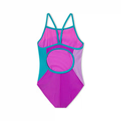 Women's Colorblock Propel Back One Piece Purple