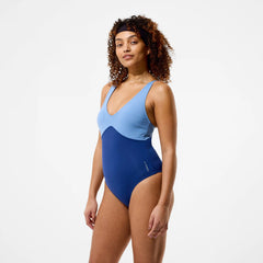 Women's Sculpture Butterfly Back Cheeky One Piece Blue