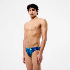 Men's Team Printed Brief Blue/Green
