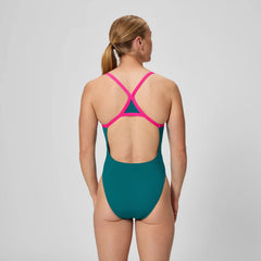 Women's Club Training Turnback Swimsuit Teal