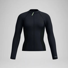 Women's Scuba Flex Long Sleeve Rashguard Black/Green