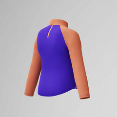 Infant Girls Learn to Swim Long Sleeve Rashguard Purple/Orange
