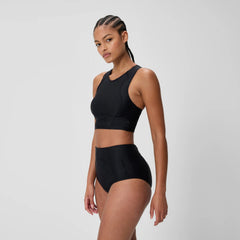 Women's Ocean Flex Crop Top Black