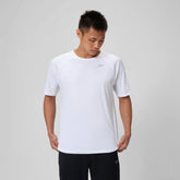 Men's Speedo Short Sleeve Swim Rashguard White