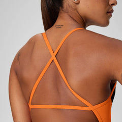 Women's Edge Splice Crossback One Piece Black/Orange