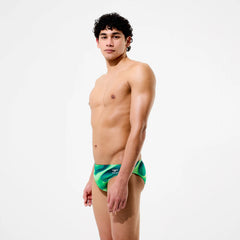 Men's Team Printed Brief Green