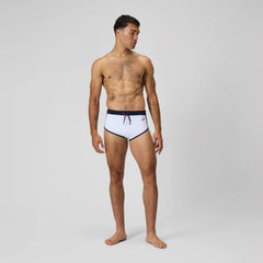 Men's Jetstream Retro Logo Brief White