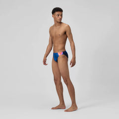 Men's Print Beachstar Brief Blue/Orange