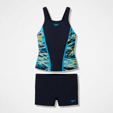 Women's Hyperboom Splice Tankini Set Black/Turquoise