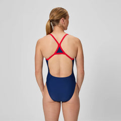 Women's Club Training Turnback One Piece Navy/Red
