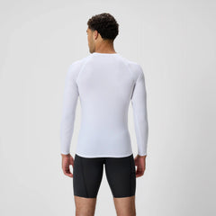 Men's Boom Solid Long Sleeve Rashguard White