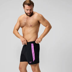 Men's HyperBoom Splice Swim Shorts Black/Pink