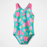 Infant Girls Placement One Piece Turquoise/Pink