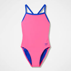 Women's Club Training Turnback One Piece Pink/Blue