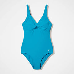 Women's Cross Knot One Piece Turquoise