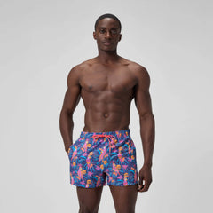 Men's Print Rondo Edge Volley Swim Shorts Blue