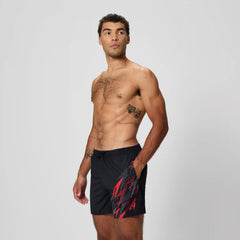 Men's Medley Logo Swim Shorts Black/Red